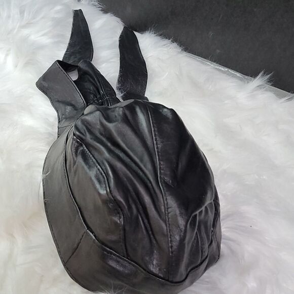 REBEL RYDER Leather Skull Cap - Picture 3 of 7